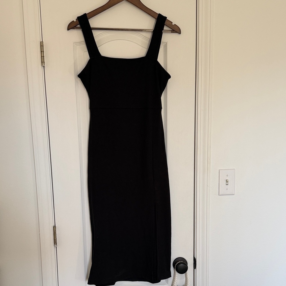 Wild Honey Classic Black Midi Dress